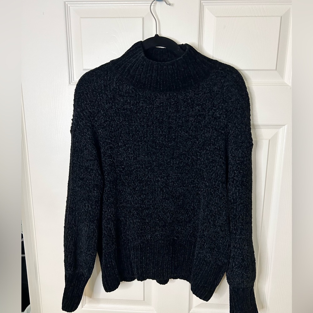 Black Supersoft Turtle Neck | Cynthia Rowley | W SIZE MEDIUM